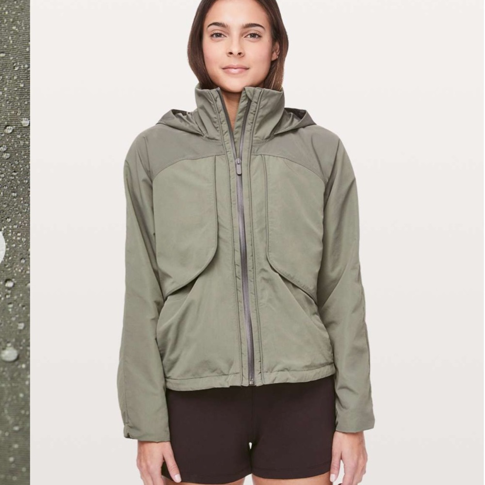 Lululemon Always Effortless jacket grey sage sz 2